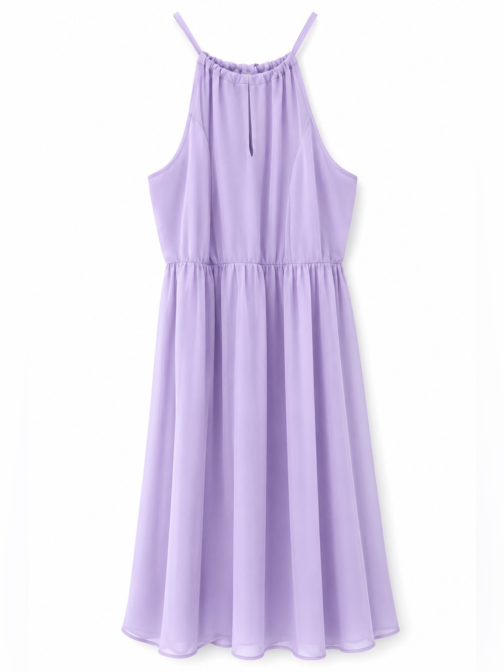 Torrid Lavender High Neck Keyhole Dress - Picture 3 of 12